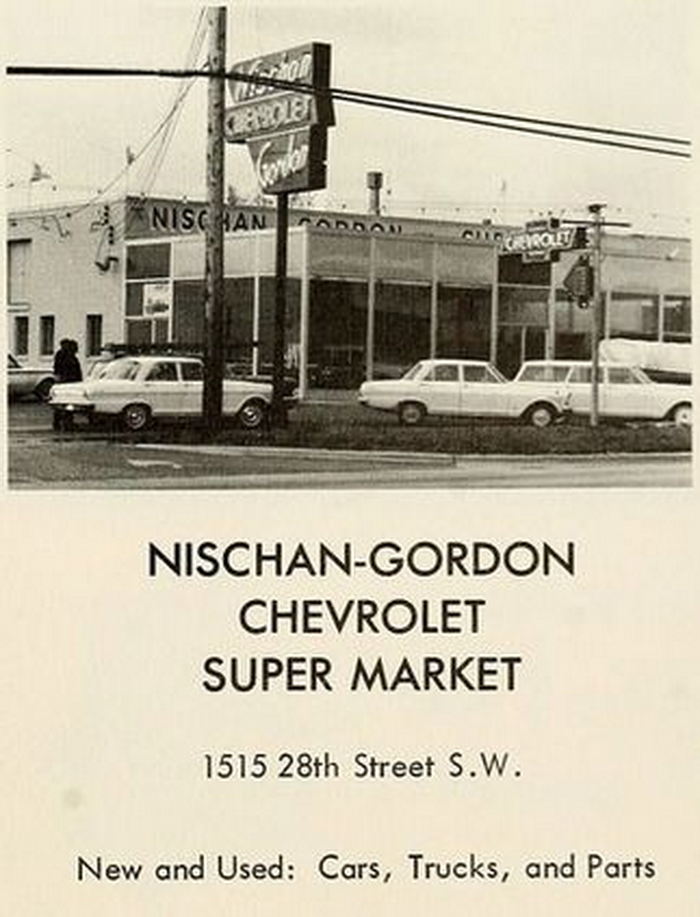 Nischan Gordon Chevrolet - Wyoming Park High School Yearbook 1965 (newer photo)